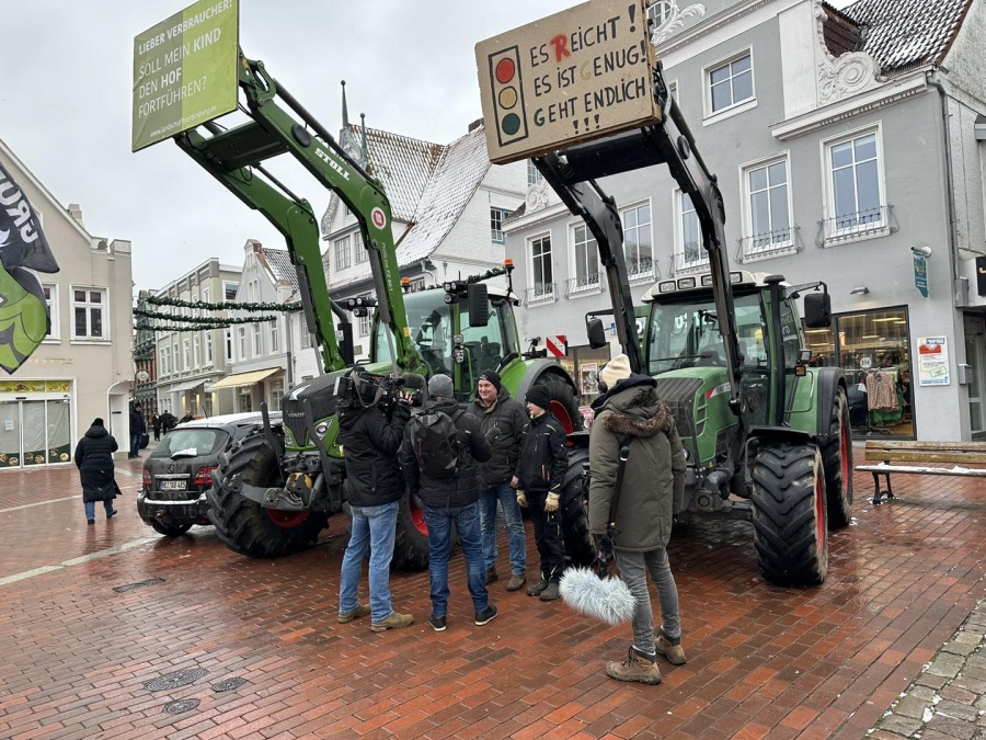 Protestaktion der Landwirtschaft